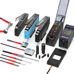 GTRIC小型アレイタイプ光ファイバー近接センサー20mm存在検出フラット拡散光ファイバーアンプセンサー - Product Image 5