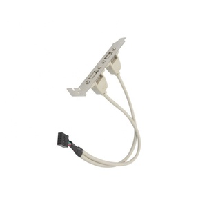 สายแผงกั้นพอร์ต USB 2พอร์ตมาเธอร์บอร์ดสายต่อขยาย USB2.0 USB สายยุ่งเหยิงภายนอกสี่พอร์ตสำหรับคอมพิวเตอร์ - Product Image 3
