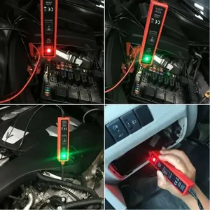 Probador de sonda de circuito de potencia de coche 6-24V CC LUZ DE PRUEBA cortocircuito componente de coche polaridad eléctrica identificar probador de continuidad - Product Image 6