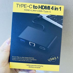 C tipi USB C H D M I 4 in 1 adaptör H D M I LAN USB tipi C - Product Image 1