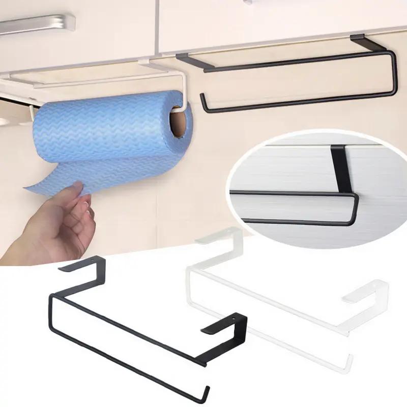 Toallero colgante de cocina, soporte de papel higiénico para baño, soporte para rollo de cocina, soporte de papel higiénico