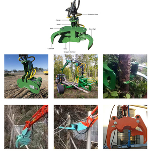Kunyou ECTG Series Hydraulic <strong>Extend</strong> Excavator Extendable <strong>Grabber</strong> Crane <strong>Claw</strong> Gripper Machine with Knife