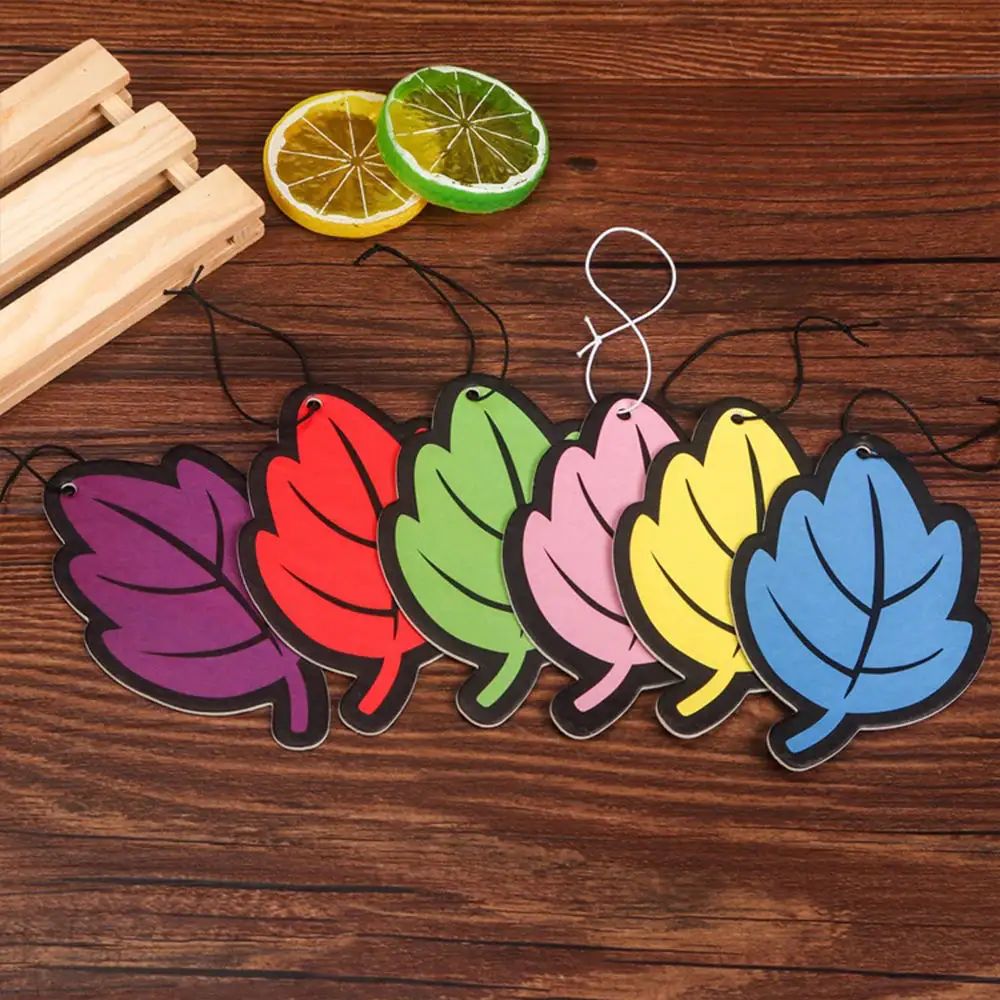 Custom Logo Paper Car Hanging Car Air Fragrance Freshener For Different Shapes Scents Car interior accessories