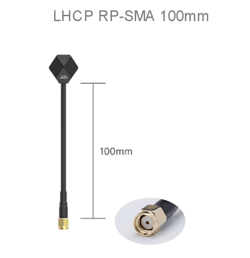LHCP RP-SMA 100mm