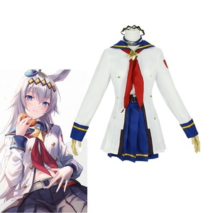 卸売高校制服衣装ブルーセーラースーツロリータドレスプリティダービーオグリキャップアニメハロウィンコスプレ衣装