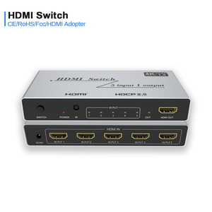 Verified Factory OEM ODM 4K60Hz <strong>5</strong> in <strong>1</strong> Out HDMI <strong>Switch</strong> Box 4K 2.0 Switcher 5x1 Port Selector with Remote Control for Nintendo TV - Product Image 1