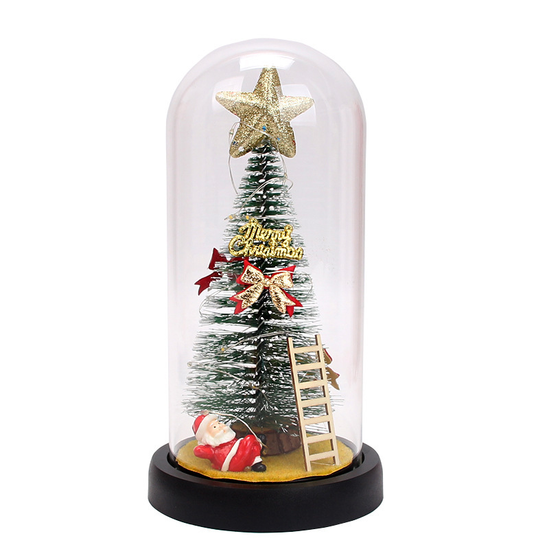 Glass cover fat star ladder old man