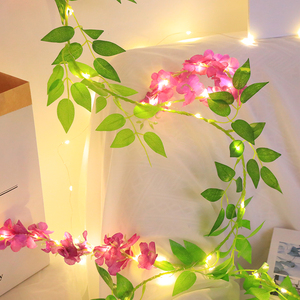 โรงงานขายส่ง Fairy Garland LED ม่านตกแต่งแสงดาวตกแต่งดอกไม้แสง string งานแต่งงาน - Product Image 1