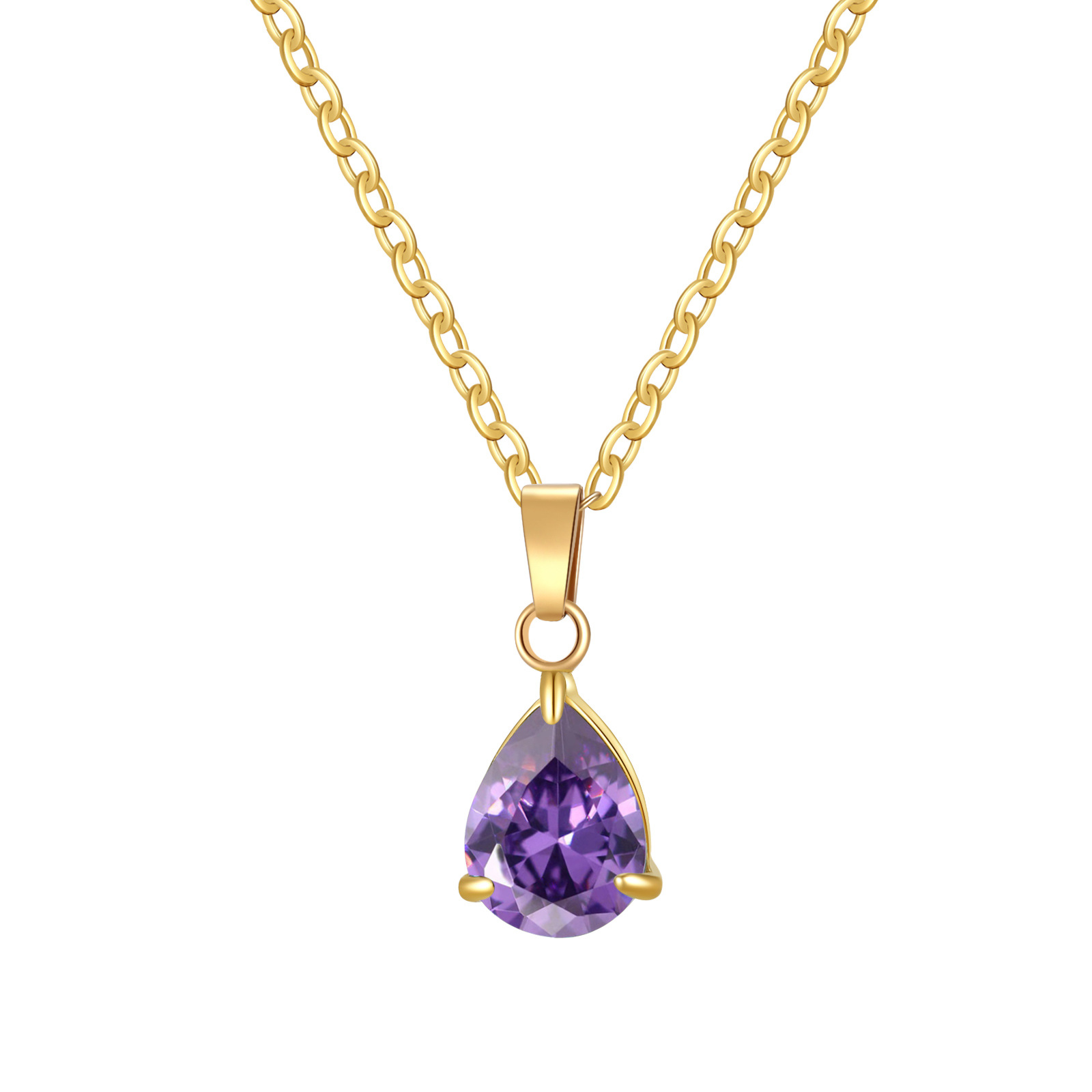 Gouttes de zirconium violet or de février