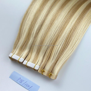 Double-<span class=keywords><strong>domain</strong></span> Russian Remy phần mở rộng tóc con người đôi rút ra Trinh vô hình băng sợi ngang trong tự nhiên sóng phong cách máy tóc - Product Image 1