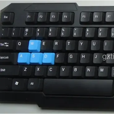 NOUVEAU modèle avec touches de jeu bleues, clavier filaire d'ordinateur étanche, clavier Gaming LED, clavier multimédia rétroéclairé USB filaire
