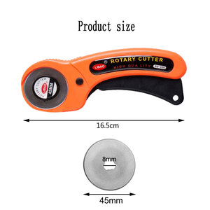 Yüksek kaliteli 45MM Patchwork ocak kesme tekerleği kesici manuel yuvarlak kesme aletleri giyim kesme makinası - Product Image 3