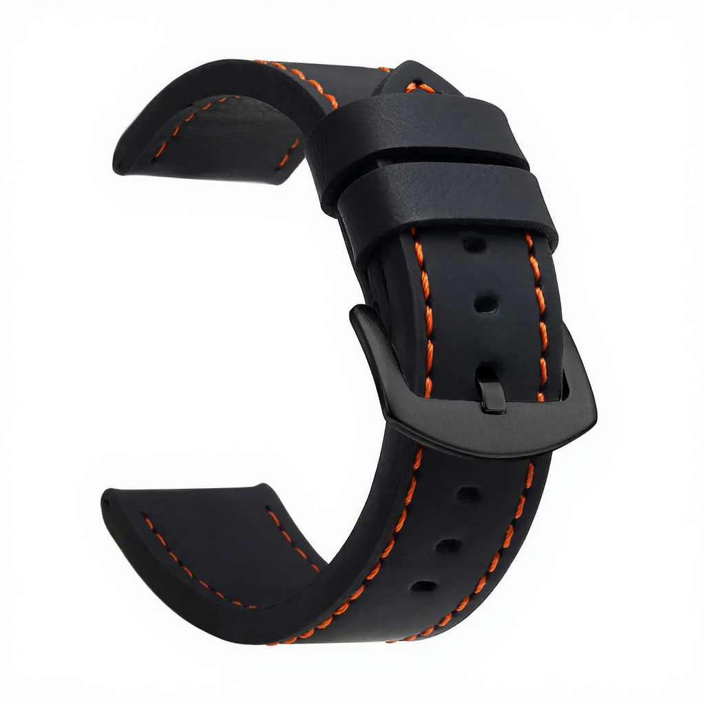 Black band orange thread-black buckle