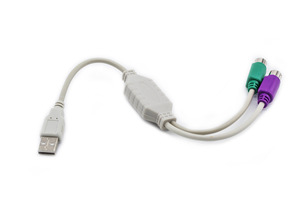 USB-PS2ケーブル1 USBオス-2 * PS2メスPS2ポートキーボードマウスをUSBに変換 - Product Image 2