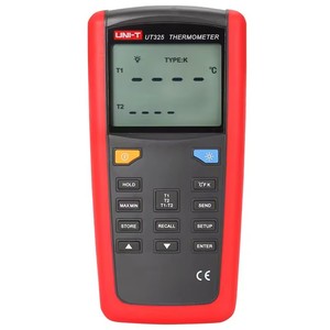 UNI-T UT325高精度接触温度計Lcdバックライトデュアル入力温度測定自動シャットダウンスリープ機能 - Product Image 1