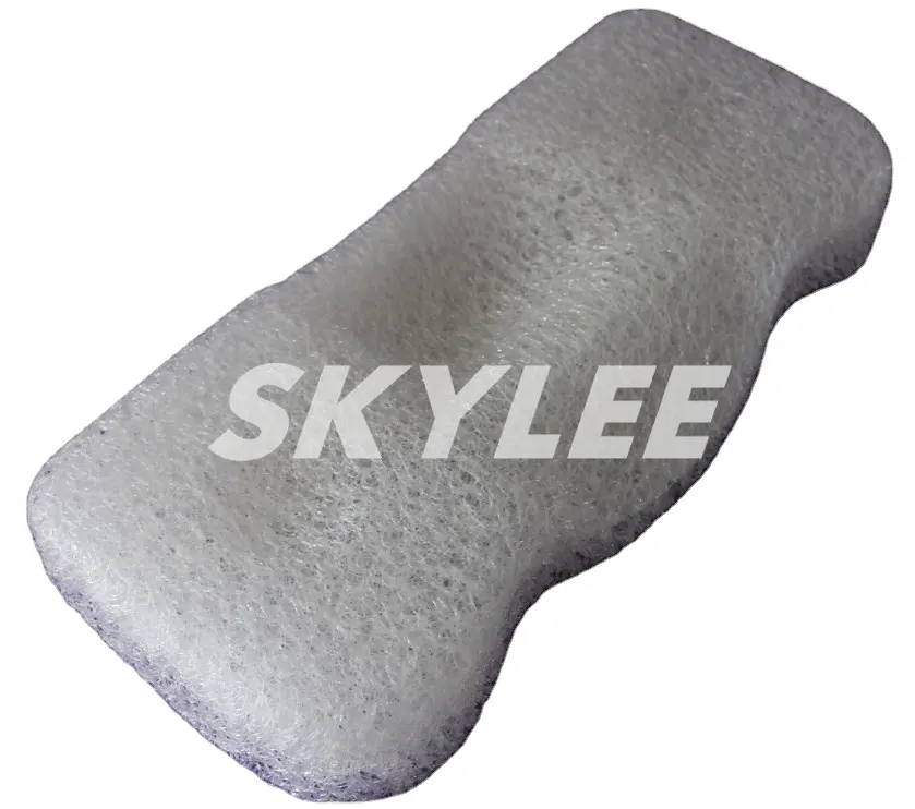 Skylee-almohada protectora ortopédica 4D POE, soporte transpirable para vértebras cervicales, cojín tejido de aire con cubierta de lino