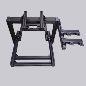 โครงอะลูมิเนียม 4080 4040 สำหรับประกอบเอง ชุดอุปกรณ์เล่นเกม Sim Rig ขนาดเล็ก พร้อมพวงมาลัยสำหรับจำลองการขับรถ รองรับพวงมาลัย Fanatec และ Speed Magic - Product Image 4