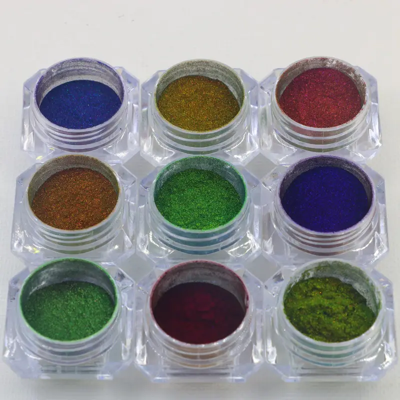 Pigmento de cambio de color súper pigmento en polvo de perla camaleón para pintura de coche