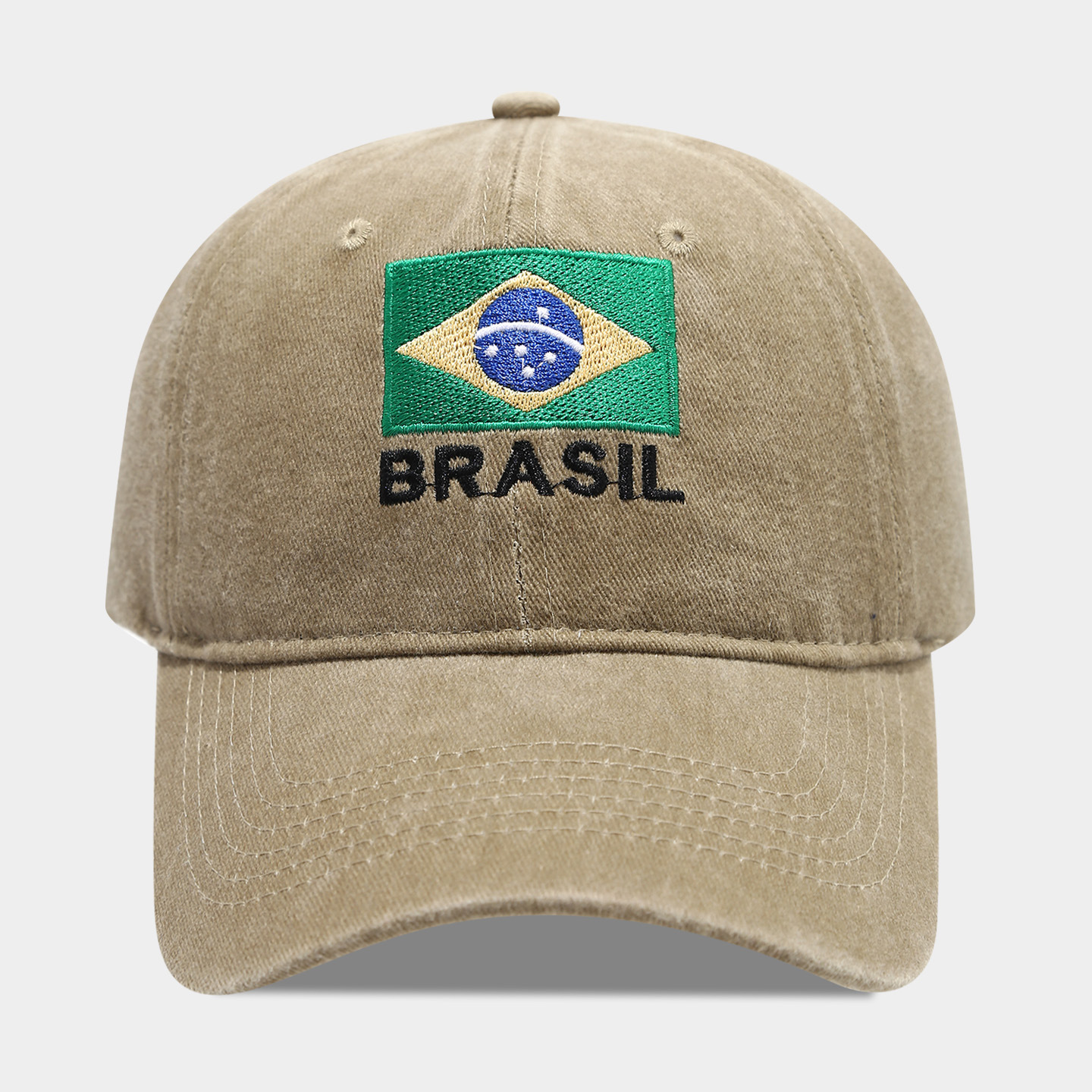 Bandera de Brasil caqui