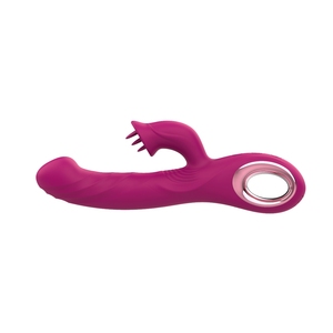 DELITE <strong>VIBES</strong> Dual Function Licking Vibration Sex Toy Clitoral Stimulation Rechargeable Waterproof Powerful Hands-free Discreet - Product Image 1