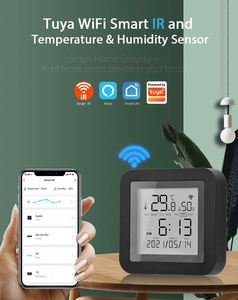 Tuya akıllı wifi uzaktan kumanda akıllı kontrol wifi IR denetleyici sıcaklık ve nem sensörü ile ekran - Product Image 3