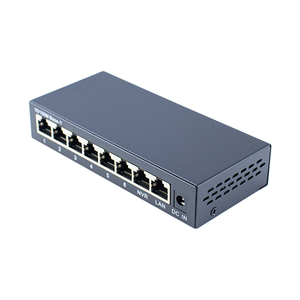 All in All out 12-57V 6端口100Mbps PoE交换机，带2端口100M RJ45上行PoE交换机网络，不带外部电源适配器 - Product Image 4