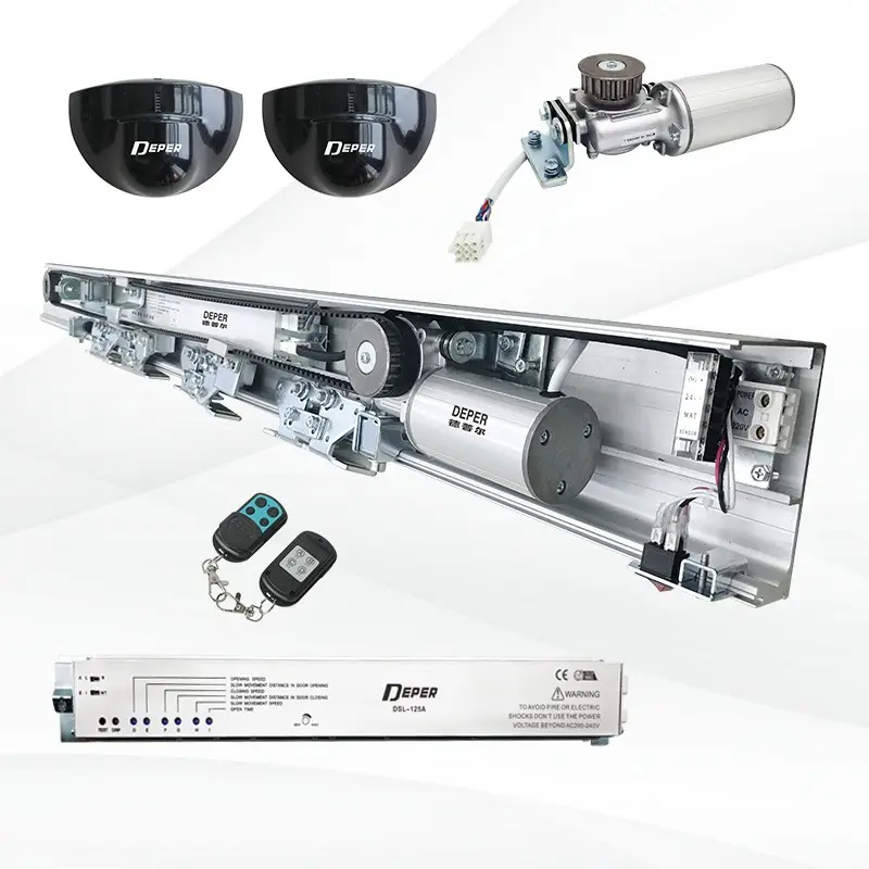 Profili in alluminio 150kg sensore di vetro automatico porta meccanismo/sistema/operatori per porte scorrevoli automatiche