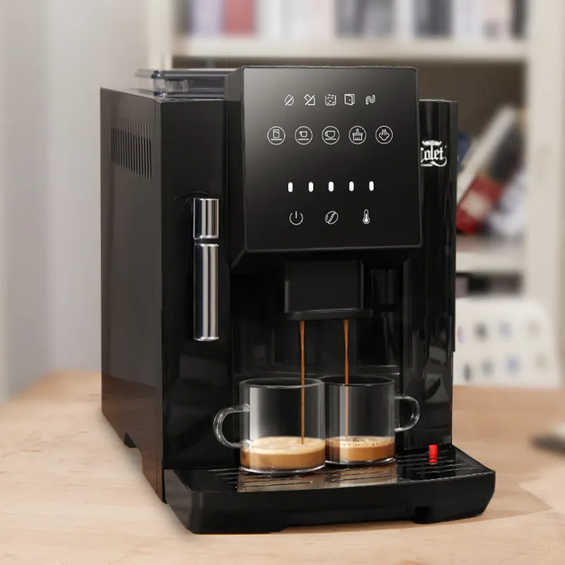 Profesyonel İtalyan ev kullanımı fasulye fincan tam otomatik espresso kahve makinesi makinesi