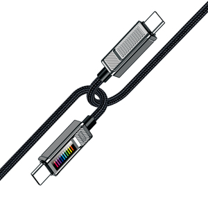 KAKUSIGA, nuevo producto, cable trenzado multifunción tipo C a tipo C LED PD100W, Cable de datos de carga rápida para teléfono móvil - Product Image 2