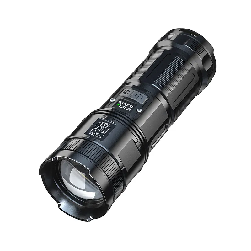 Linterna Led de mano recargable, luz de atenuación impermeable multifunción, 3500lm, P70