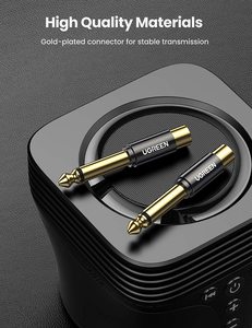 UGREEN RCA至1/4适配器6.35毫米至RCA插孔立体声音频1/4英寸公至RCA母TS插孔插头 - Product Image 3