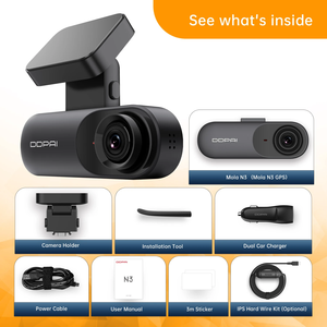 Smart Connect 24H <strong>Android</strong> Wifi Car <strong>Camera</strong> Recorder with 1600P 2K GPS Night Vision Lens LCD Dash Cam for Front Parking Recording - Product Image 6