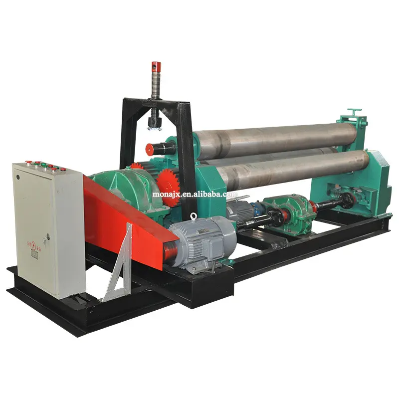 Plaat Rollende Machine/ Cnc Roller Buigmachine 3 Roller Staal Metaalplaat Walsen Snijmachine
