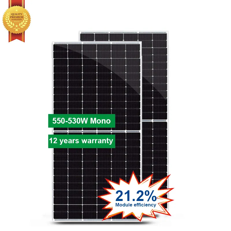 550W 540watt 545w 530w solar panel and solar batteries solar power panel for home