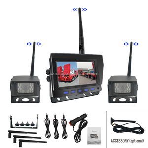 Sistema de cámara de respaldo inalámbrico de 5 pulgadas AHD dual de calidad con monitor impermeable para función de vista nocturna de camiones y furgonetas - Product Image 6