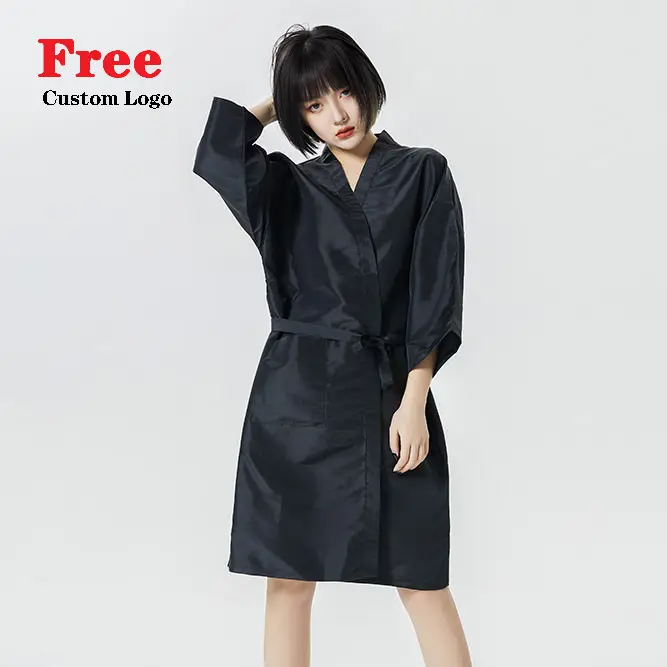 Salon Client Gown Robe Kimono e parrucchiere Cape Beauty SPA Uniform Waterproof Hair Cutting Cape per Hotel Barber 145*165