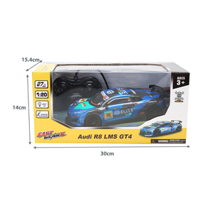 1/20 tam fonksiyonlu uzaktan kumanda araba oyuncak resmi lisanslı RC Audi R8 Headlights GT4 araba farlar ile çocuklar için serin Model araba - Product Image 6