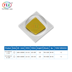 YLL 5050 Smd LEDレンズ付きHIghパワー12w白色CRI 90壁ウォッシャー照明ステージ照明用 - Product Image 4