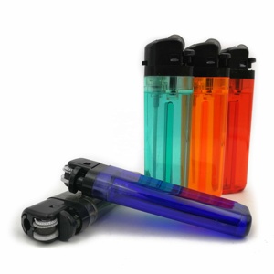 Transparente Einweg-Butan gas Zigarren feuerzeug Feuerstein Encendor Feuerzeuge Feuerzeug - Product Image 4