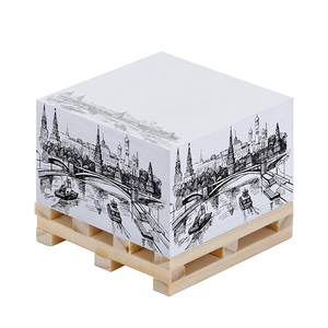Cubo de papel grueso popular Notas adhesivas Diseño fácil de rasgar con función de hojas sueltas Papelería para estudiantes - Product Image 1