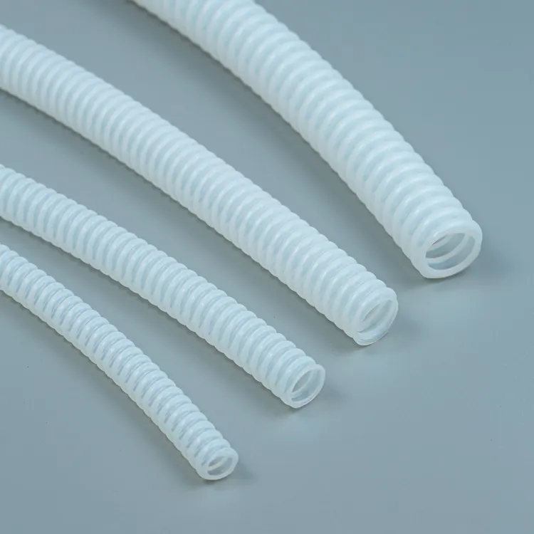 Manufacture customized fuel hose PTFE corrugated tube convoluted lined pipe
