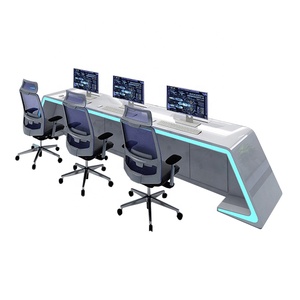 Haoyuan tùy chỉnh thông minh văn phòng bàn chỉ huy trung tâm giao diện điều khiển Ergonomic LED máy trạm - Product Image 4