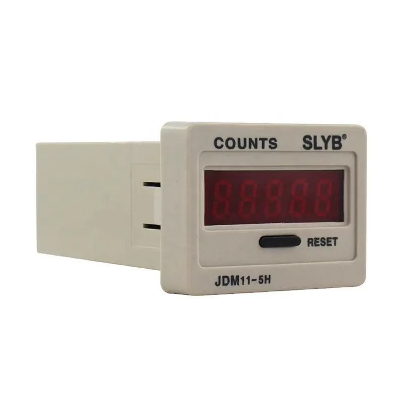 โรงงาน Outlet AC220V DC24V 5หลักดิจิตอลอิเล็กทรอนิกส์ Tally Counter JDM11-5H 4PIN