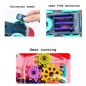 <strong>Simulation</strong> Gear Mechanical <strong>System</strong> Racing 3D Light <strong>Dynamic</strong> Music Electric Universal Wheel Transparent Gear Concept Racing Train - Product Image 6