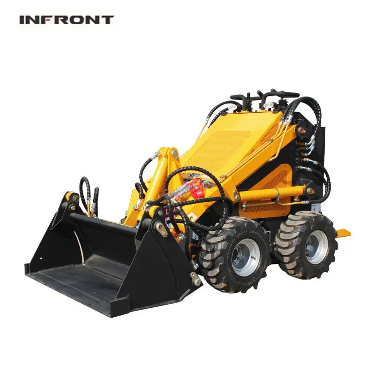 23hp tracked mini skid steer loader small loader uesd for American Garden Farm Villa market