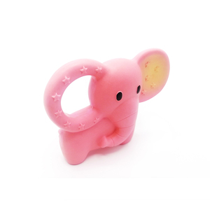 Bán buôn New bé bộ quà tặng cao su tự nhiên <span class=keywords><strong>Teether</strong></span> Elephant Shower đồ chơi cho trẻ sơ sinh - Product Image 4