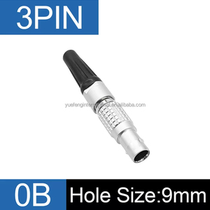 3pin Factory Wholesale <strong>FGG</strong> 00 0B 1B 2 3 4 5 6 7 8 9 10 14 16 Pin Male Plug Connector for Sound Devices Alexa Camera Time code - Product Image 2