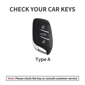 Araba için uzaktan anahtar kılıfı kabuk mgwe MG4 2023 MG6 RX5 I6 I5 RX3 rerx5 MG ZS EV EZS HS EHS 2019 2020 deri anahtarlık - Product Image 2