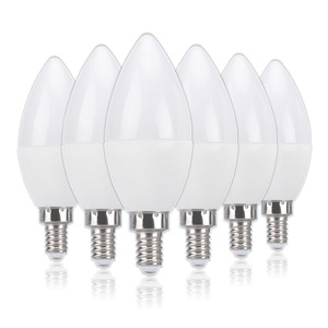מחיר סיטונאי AC110-264V <span class=keywords><strong>3w</strong></span> 7w 7w 9w הוביל אור נר אור C37 e14 נורה זנב, תליון אור צהוב