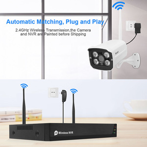 JideTech 2MP 8CH IP监控摄像机，带8CH NVR套件无线闭路电视摄像机系统防水IP66支持双向音频图雅应用 - Product Image 4